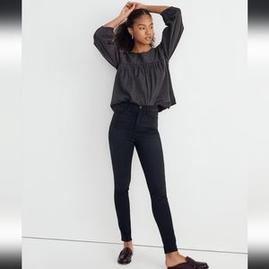 Madewell-11" High-Rise Roadtripper Supersoft Skinny Jeans in Lakedale Wash-  NWT